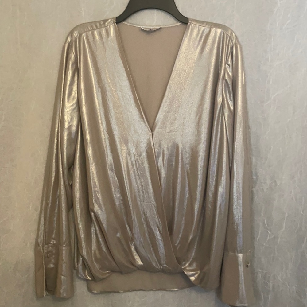 Good American Gold Blouse Size 5